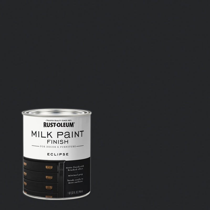 Rust-Oleum 331052 Milk Paint Finish, Quart, Eclipse 32 Fl Oz (Pack of 1) - Image 2